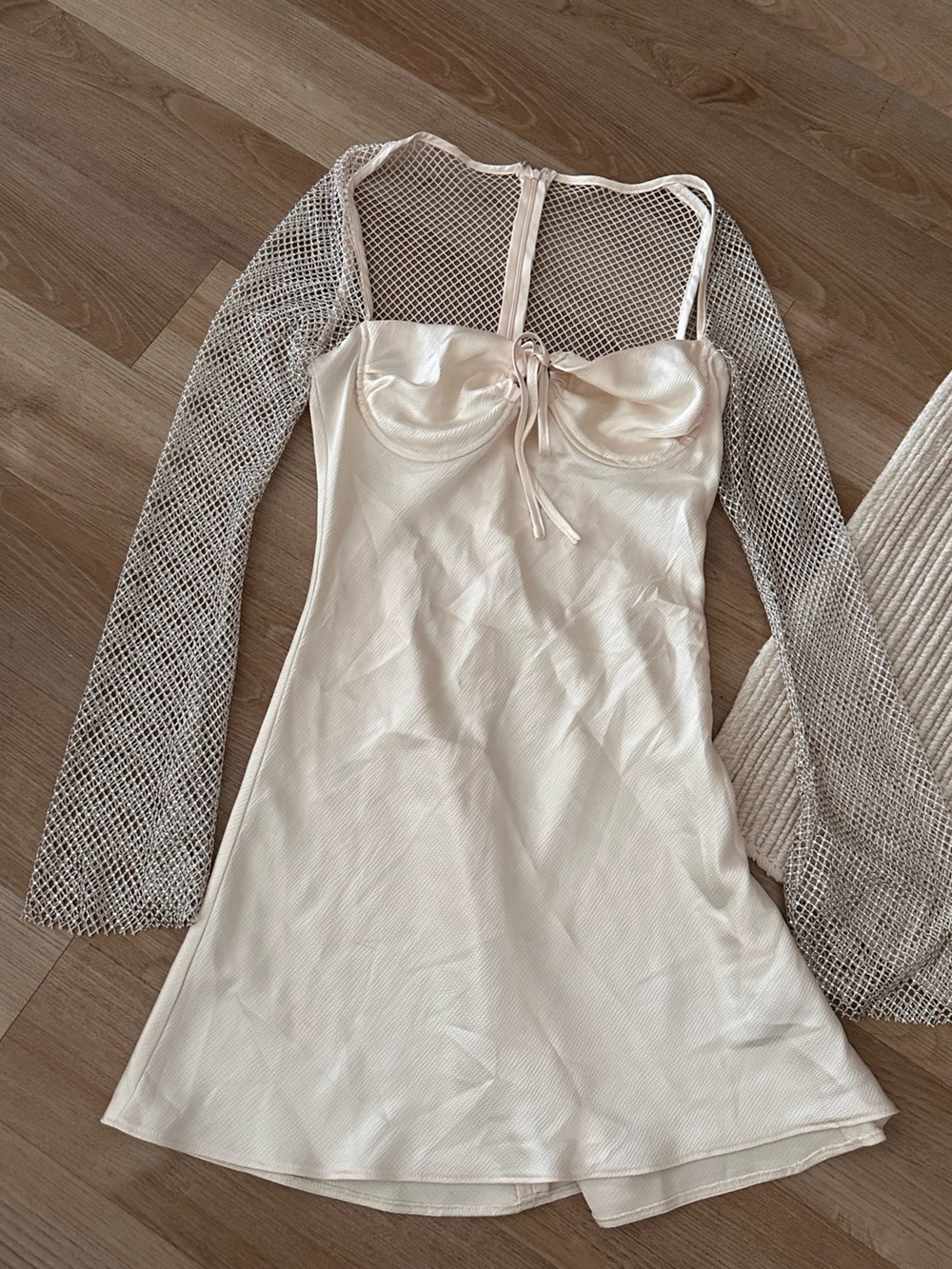 Rare London Diamanté mini dress